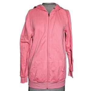 Bobbie Brooks Bright Pink Fill Zip Hoodie Size Medium